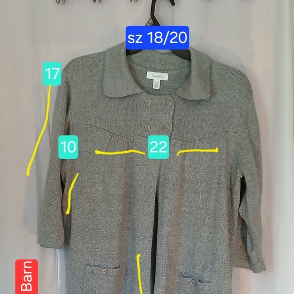 Dress Barn Gray Cardigan Sweater - Picture 3 of 3